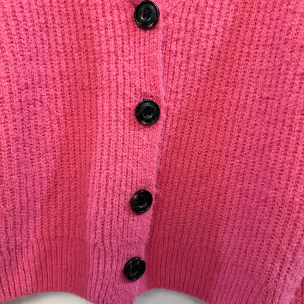 Rails | Pink Knit Crop Button Front Cardigan - image 6